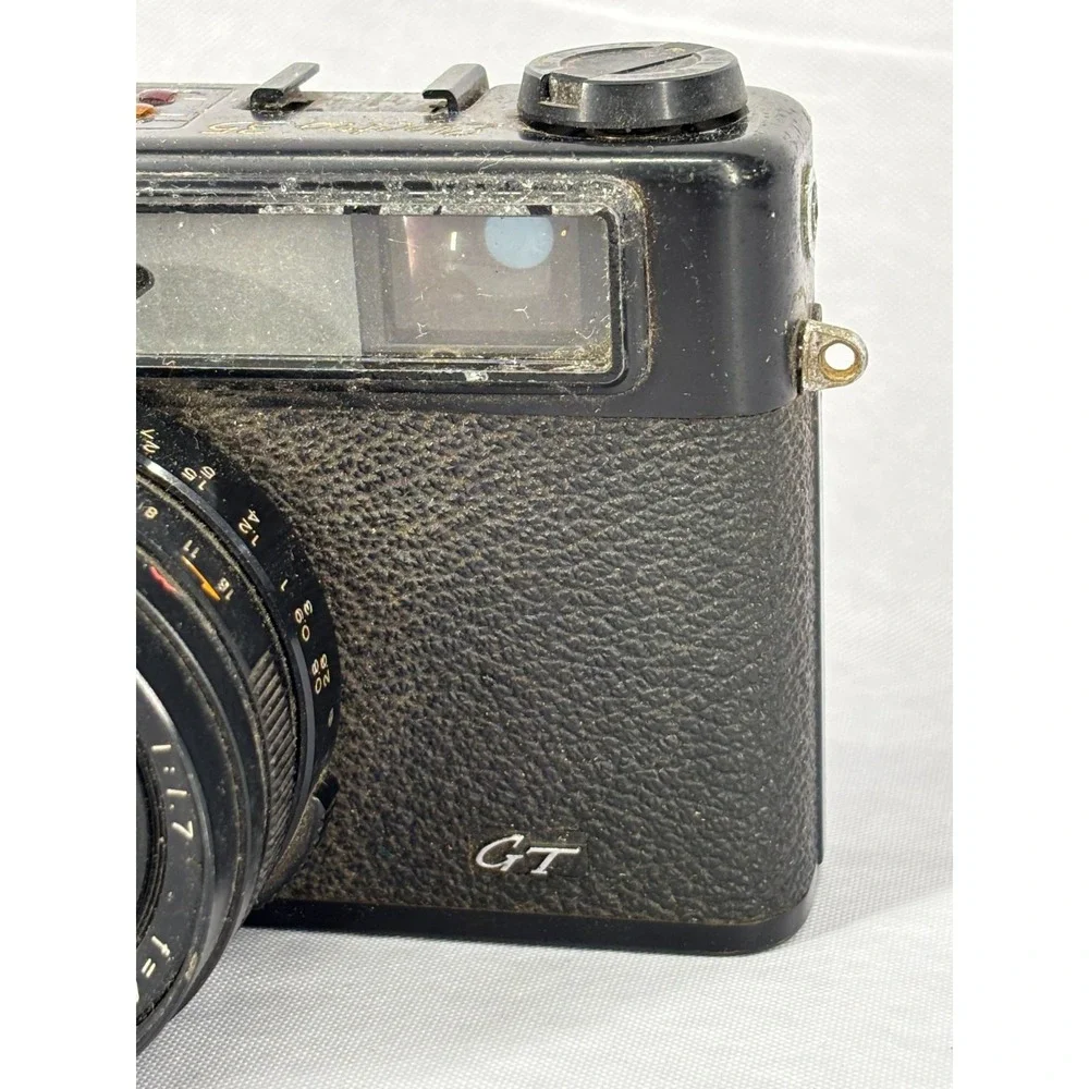 Yashica Electro 35 GT 35mm Film Camera Color-Yashinon DX 45mm f/1.7 Lens UNTEST